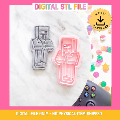 "Villager" Cookie Cutter & Stamp