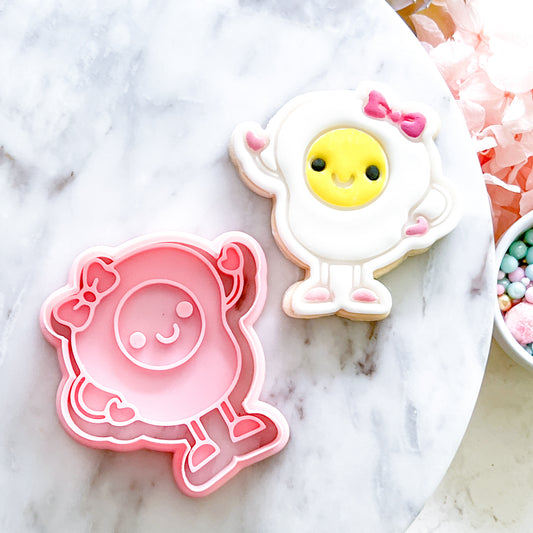 "Kawaii Egg" - Cookie Cutter & Stamp