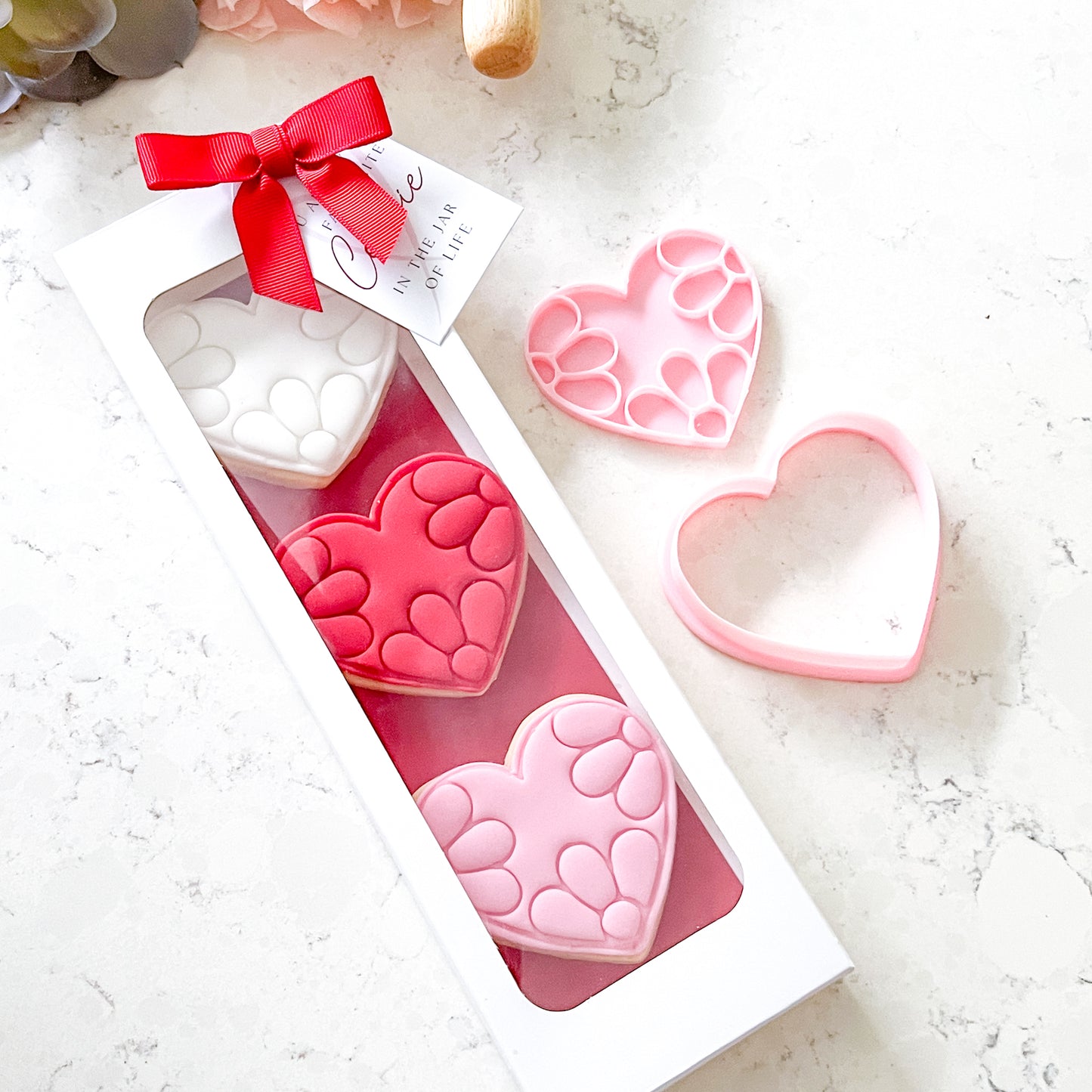 "Daisy Heart" - Cookie Cutter & Stamp