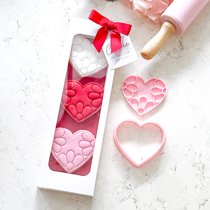 "Daisy Heart" - Cookie Cutter & Stamp