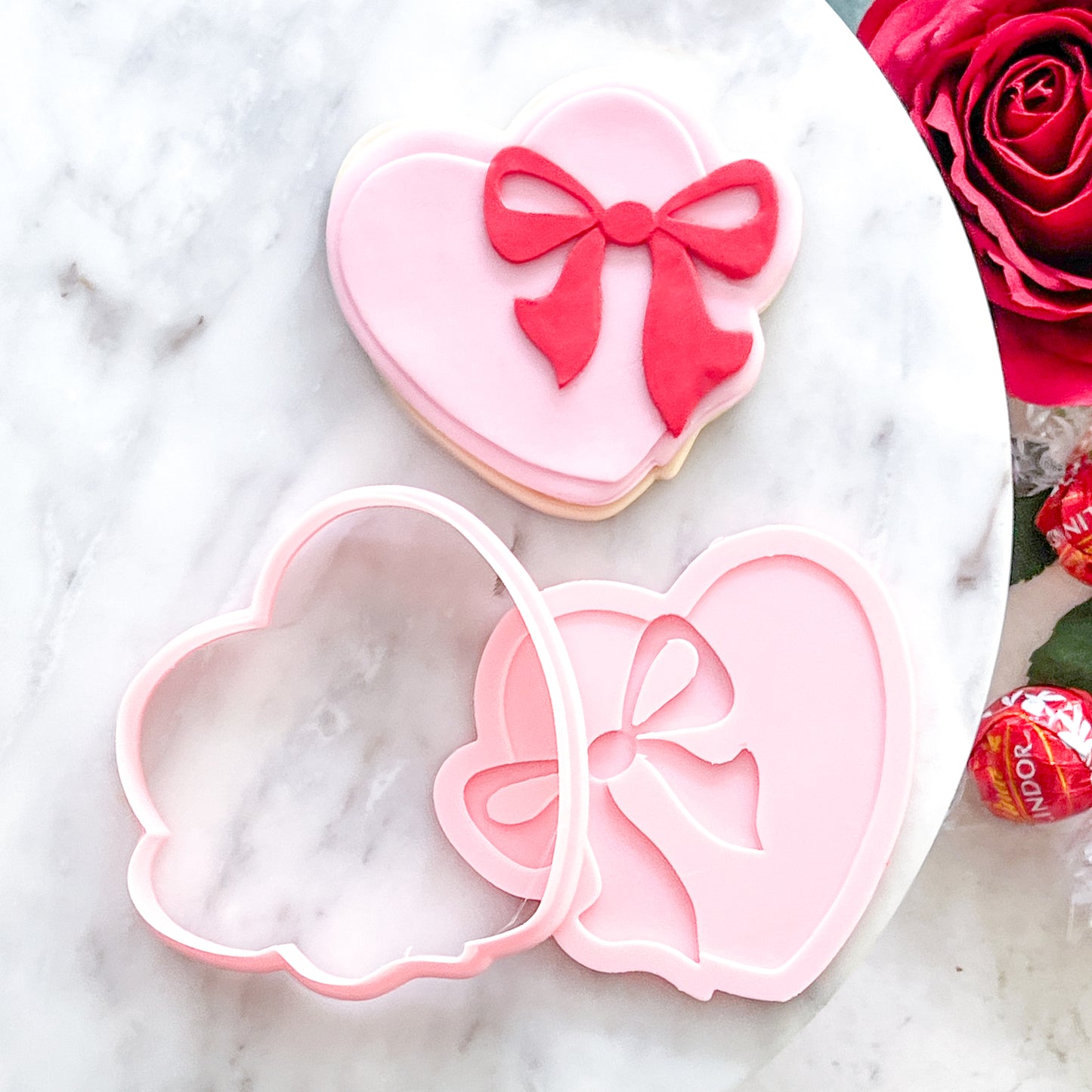 "Heart with Bow" Cookie Cutter Set