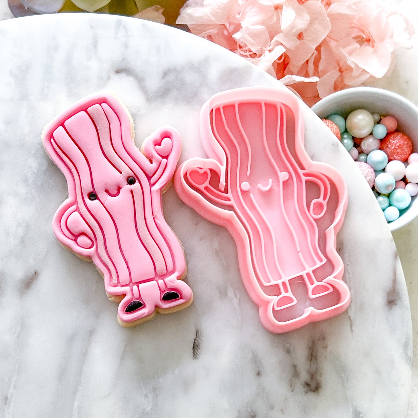 "Kawaii Bacon" - Cookie Cutter & Stamp