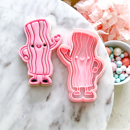 "Kawaii Bacon" - Cookie Cutter & Stamp