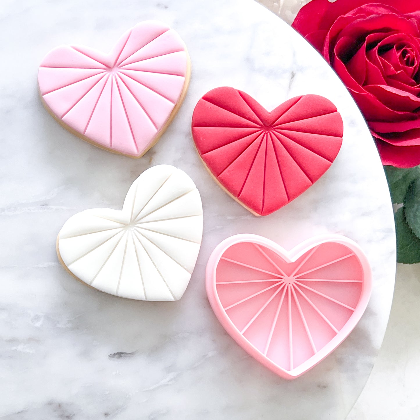 "Radiant Heart" - Cookie Cutter & Stamp