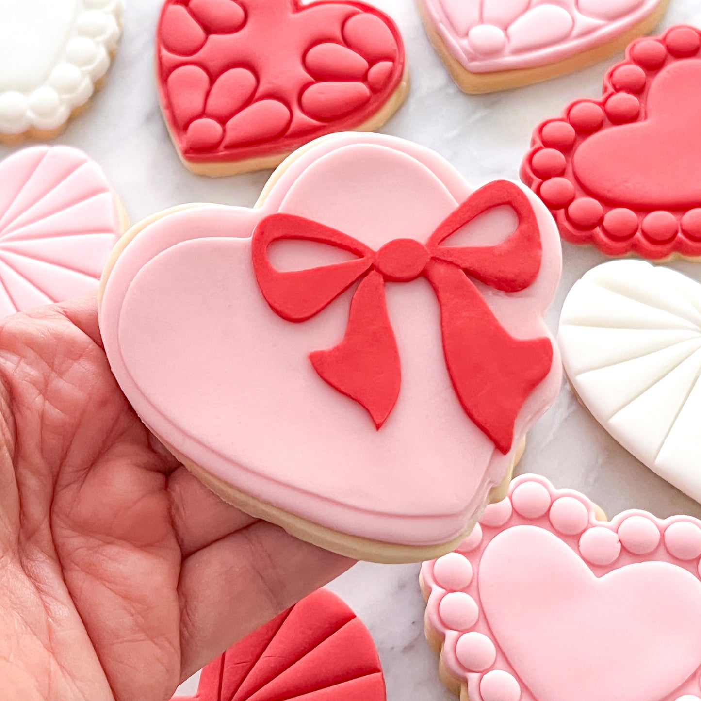 "Heart with Bow" Cookie Cutter Set