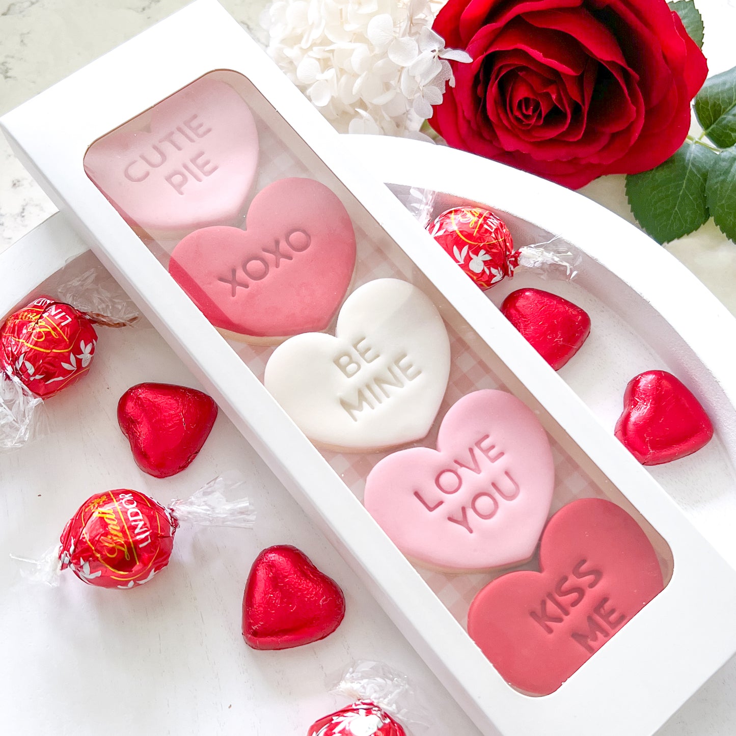 "Candy Hearts" Cutter & Stamps (6 pc)