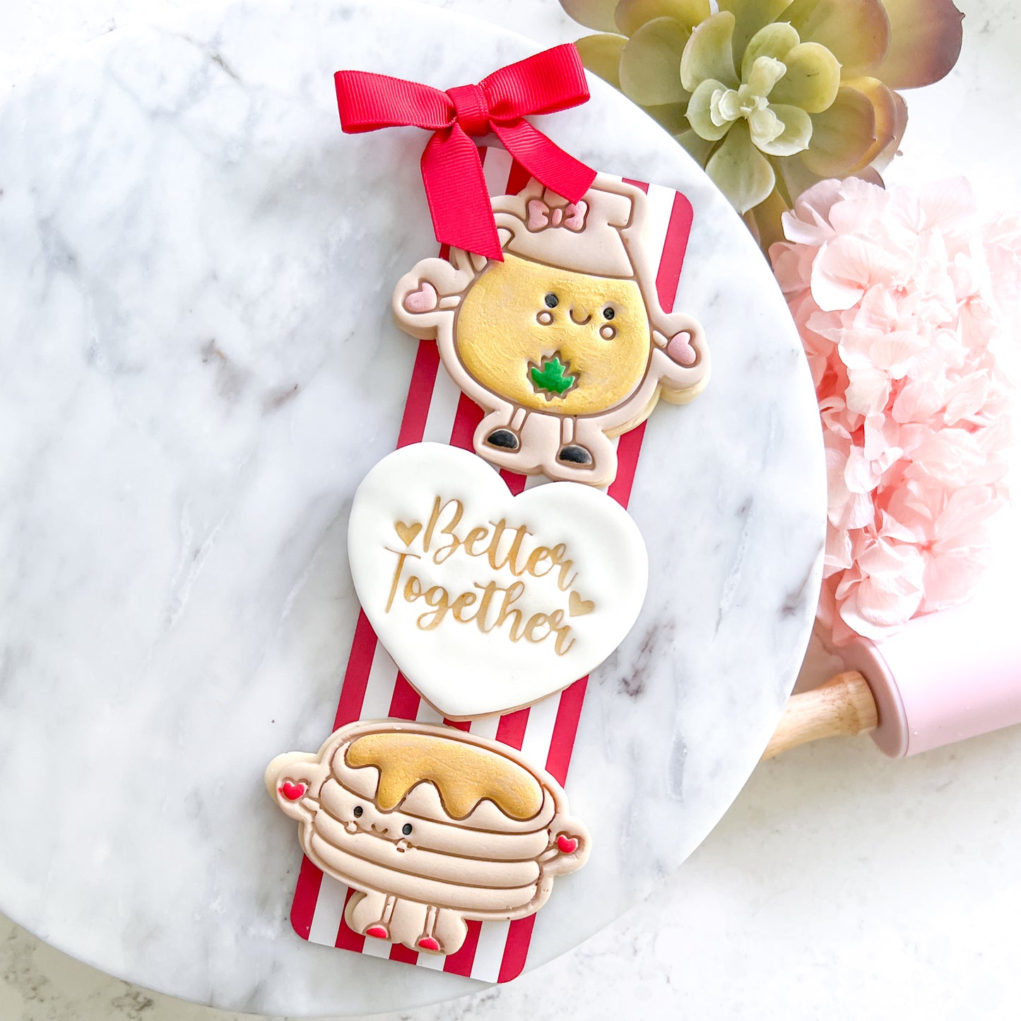 "Better Together" - Fondant Stamp