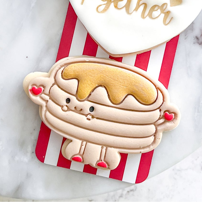 "Kawaii Pancakes" - Cookie Cutter & Stamp
