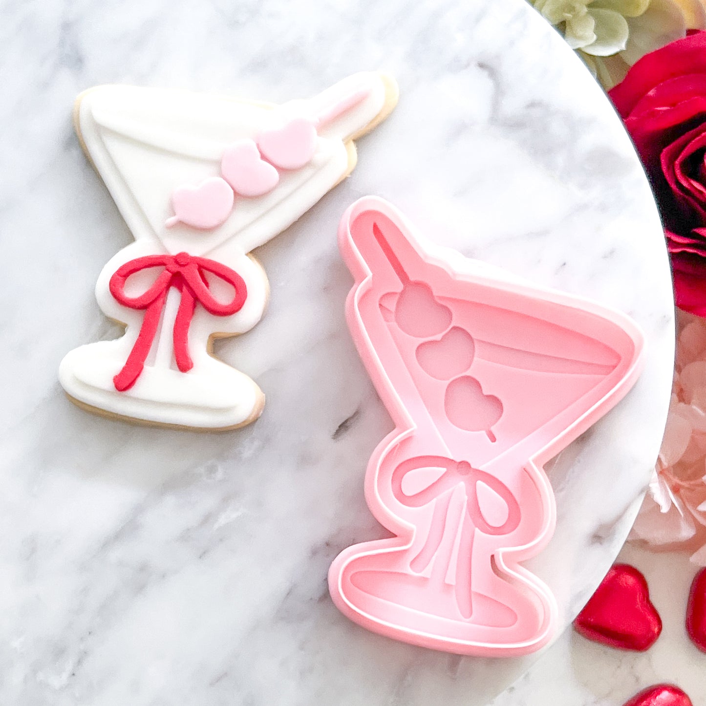 "Olive You" Martini Glass Cutter Set