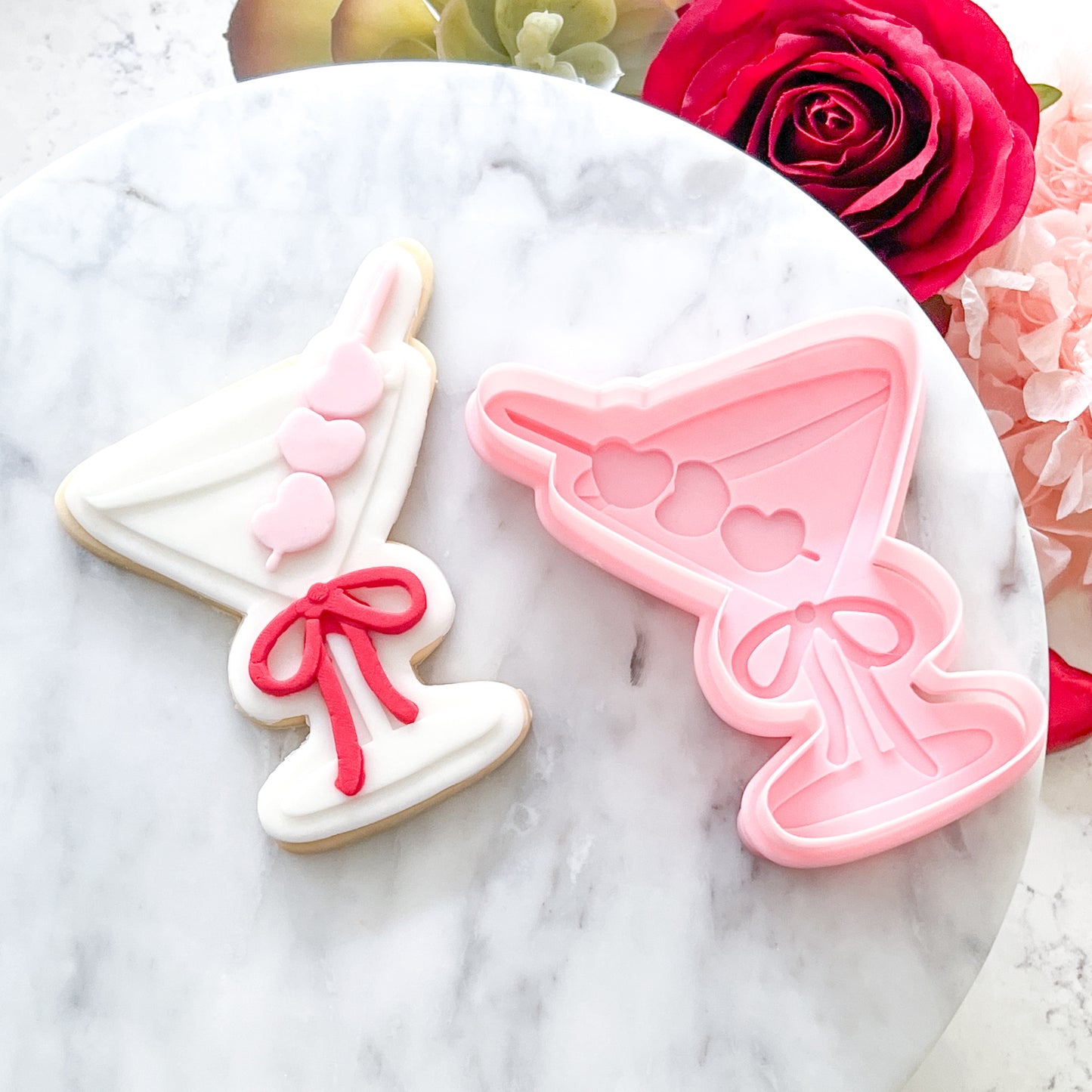 "Olive You" Martini Glass Cutter Set