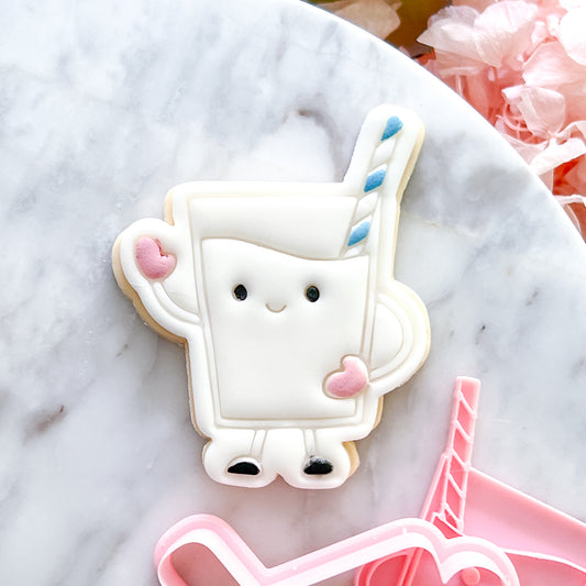 "Kawaii Milk" - Cookie Cutter & Stamp