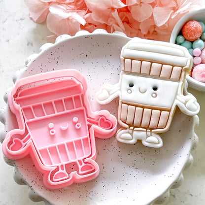 "Kawaii Coffee" - Cookie Cutter & Stamp