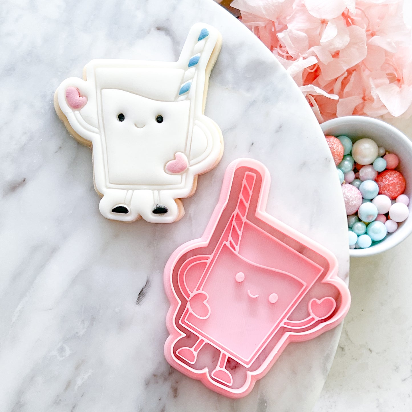 "Kawaii Milk" - Cookie Cutter & Stamp