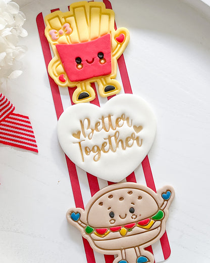 "Kawaii Burger" - Cookie Cutter & Stamp