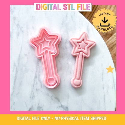"Wand" Cookie Cutter & Stamp