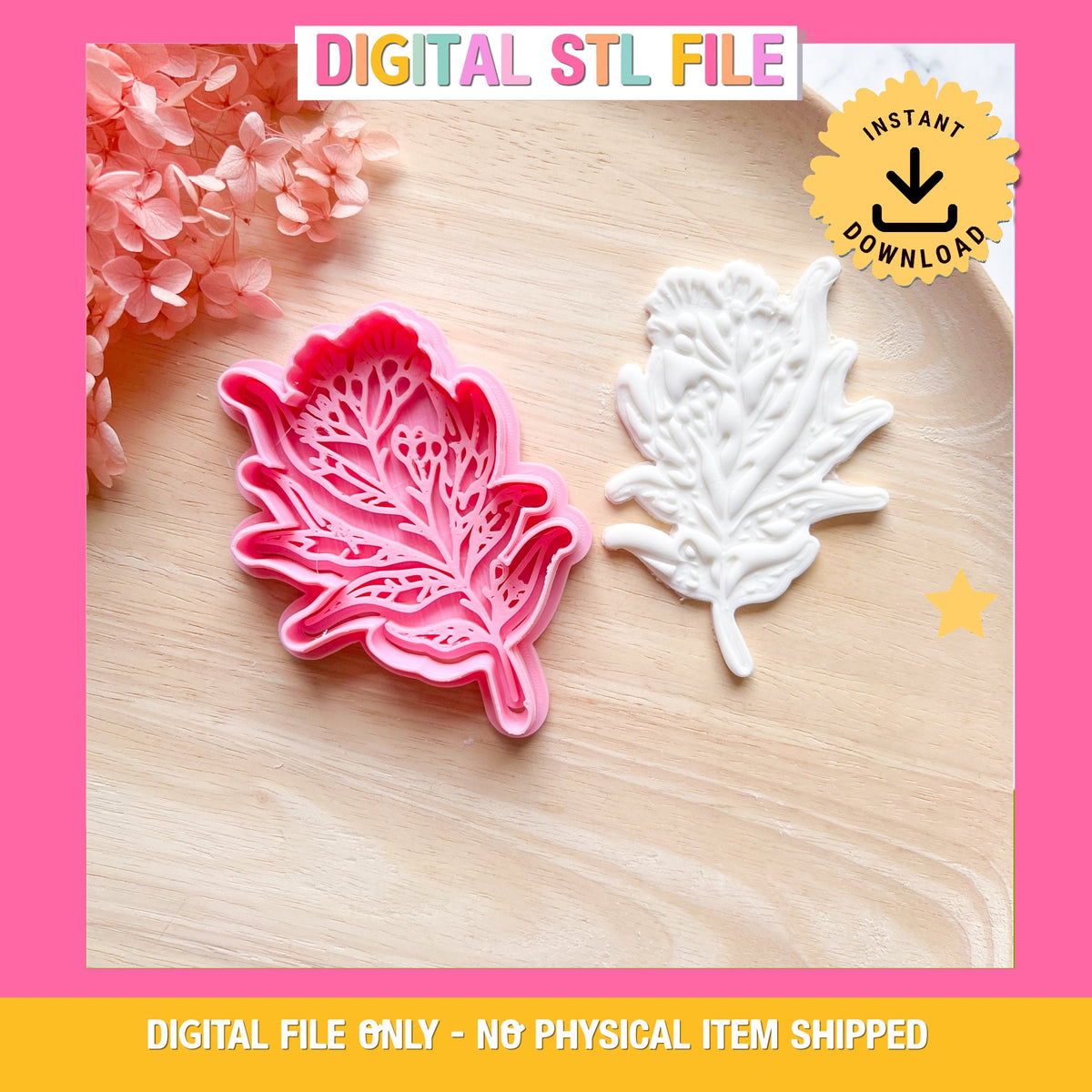 Wattle Cookie Cutter & Stamp