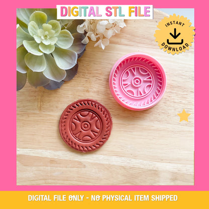 "Wheel" - Cookie Cutter & Stamp