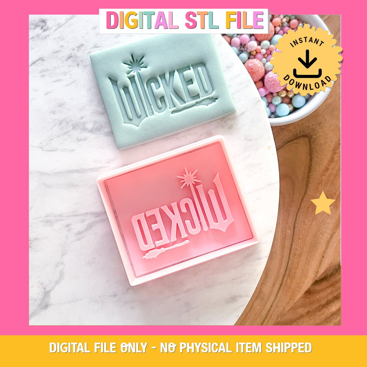 "Wicked" - Cookie Cutter & Stamp