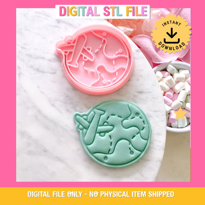 "World Travel" - Cutter & Stamp Set