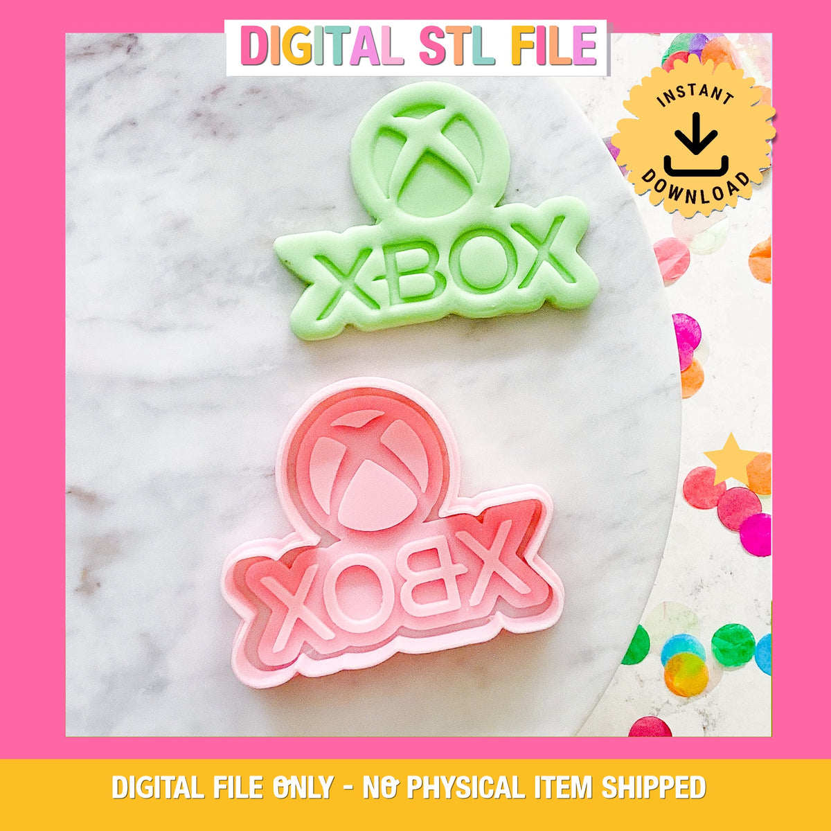 "Xbox Logo" - Cookie Cutter & Stamp