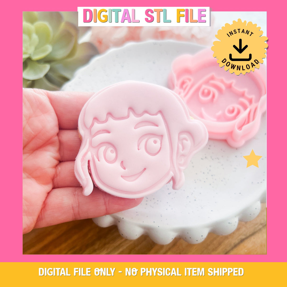 "Zoey" Cookie Cutter & Stamp