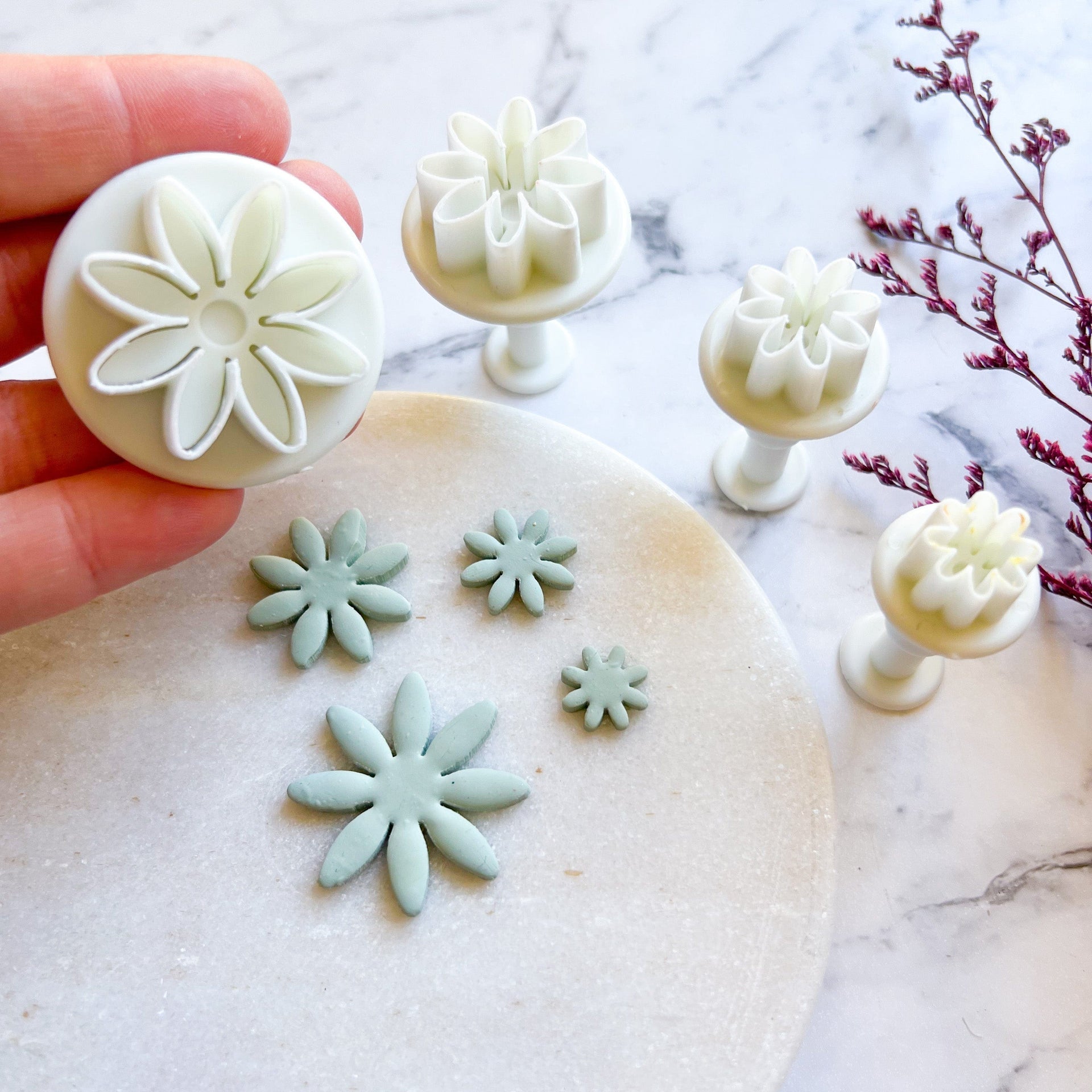 kitandco.com.au Cutter Flower #2 Push Cutter Set (4 pce)