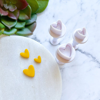 kitandco.com.au Cutter Heart Push Cutter Set (3 pcs)