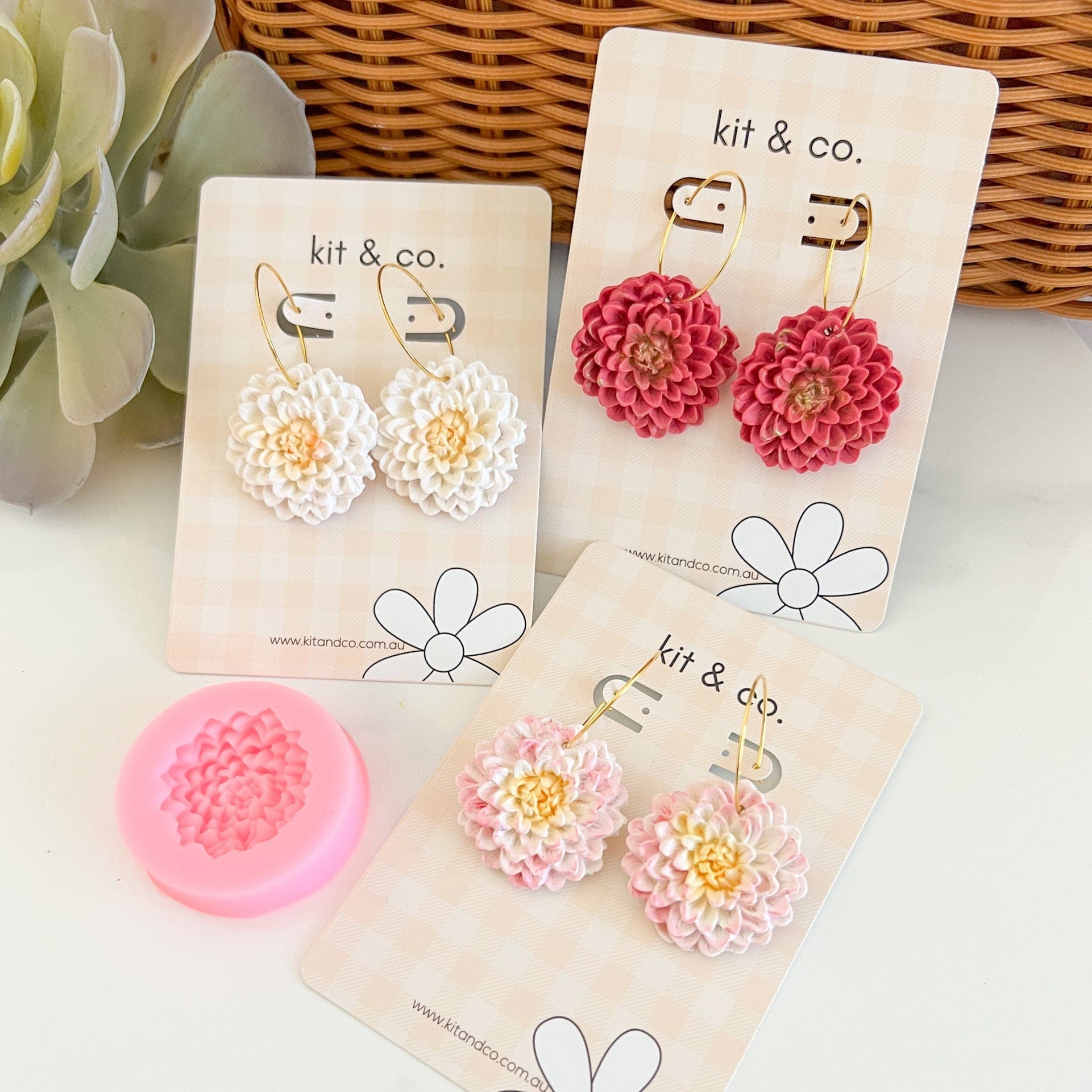 kitandco.com.au Mould "Dahlia" - Silicone Mould