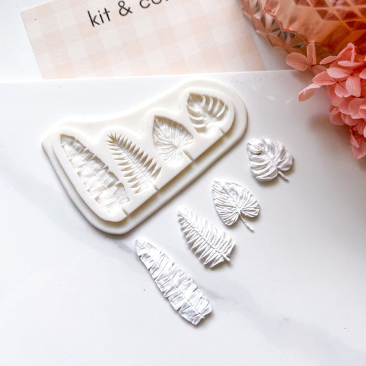 kitandco.com.au Mould "Tropical Leaves" - Silicone Mould
