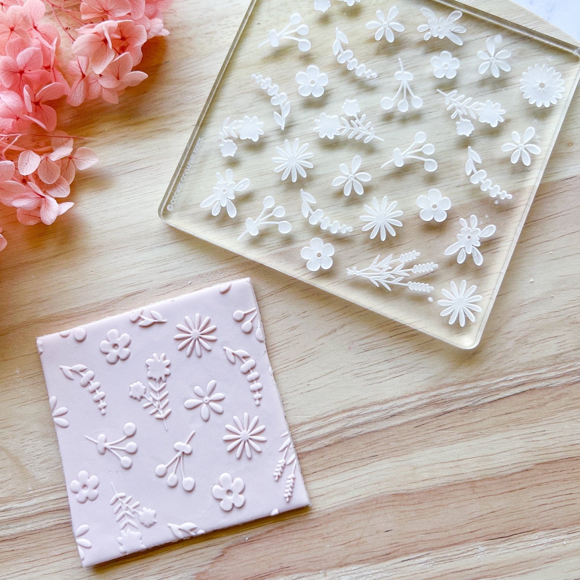 kitandco.com.au Stamp "Floral" - Large Texture Plate