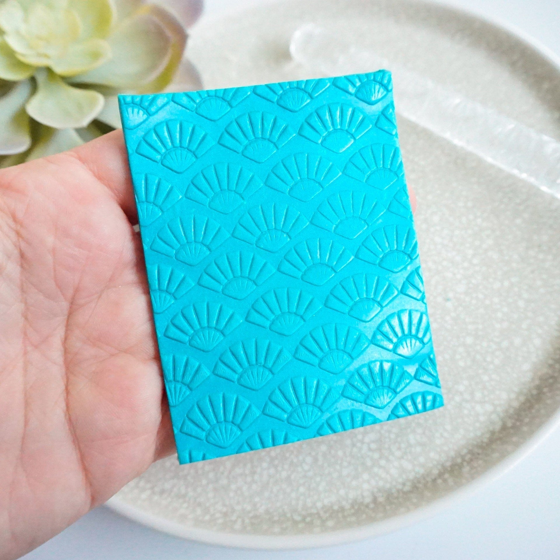 kitandco.com.au Texture Roller Acrylic "Asian Fan" - Acrylic Texture Roller