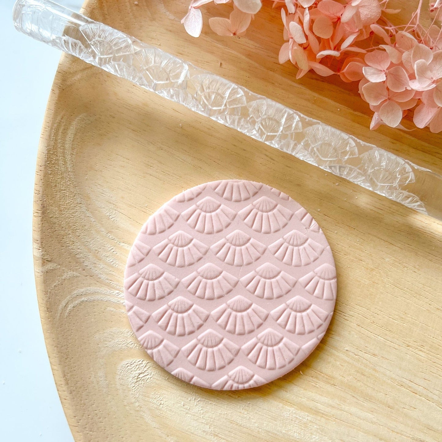 kitandco.com.au Texture Roller Acrylic "Asian Fan" - Acrylic Texture Roller