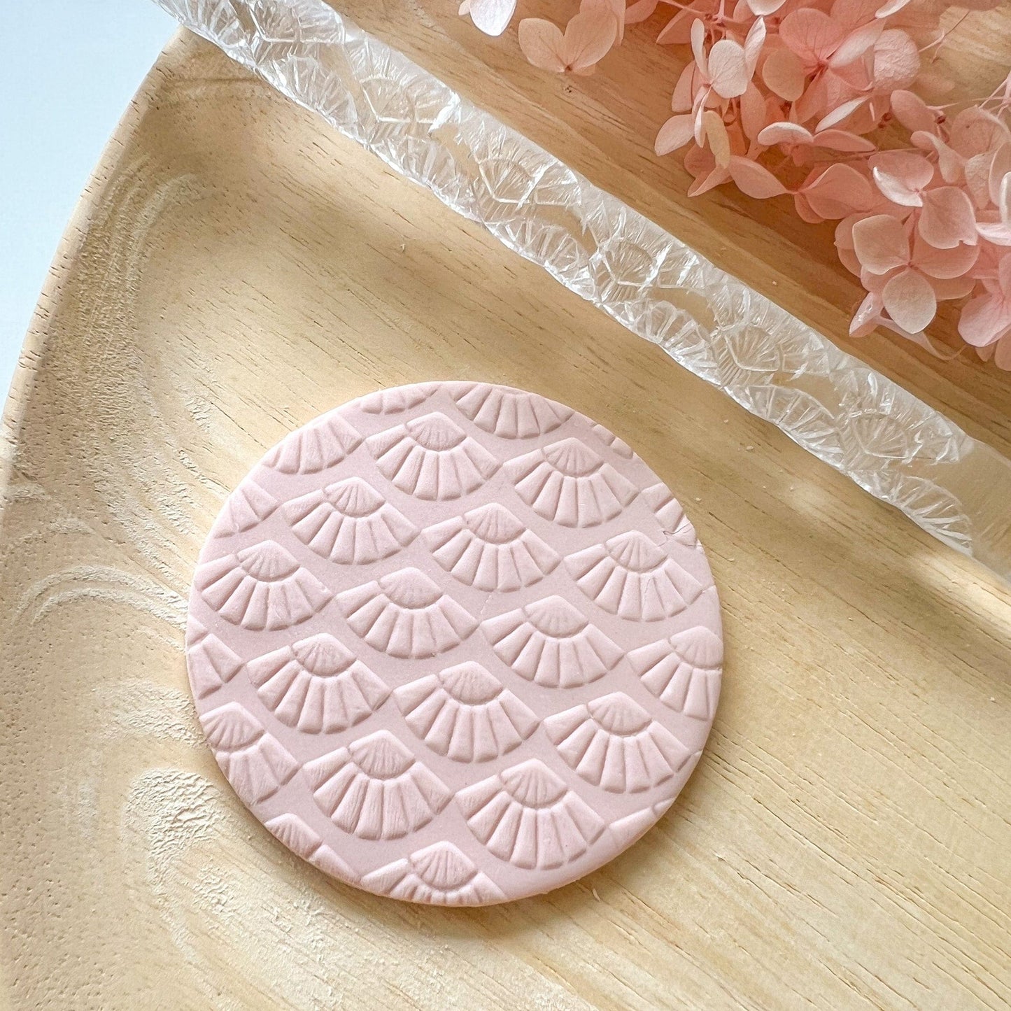 kitandco.com.au Texture Roller Acrylic "Asian Fan" - Acrylic Texture Roller