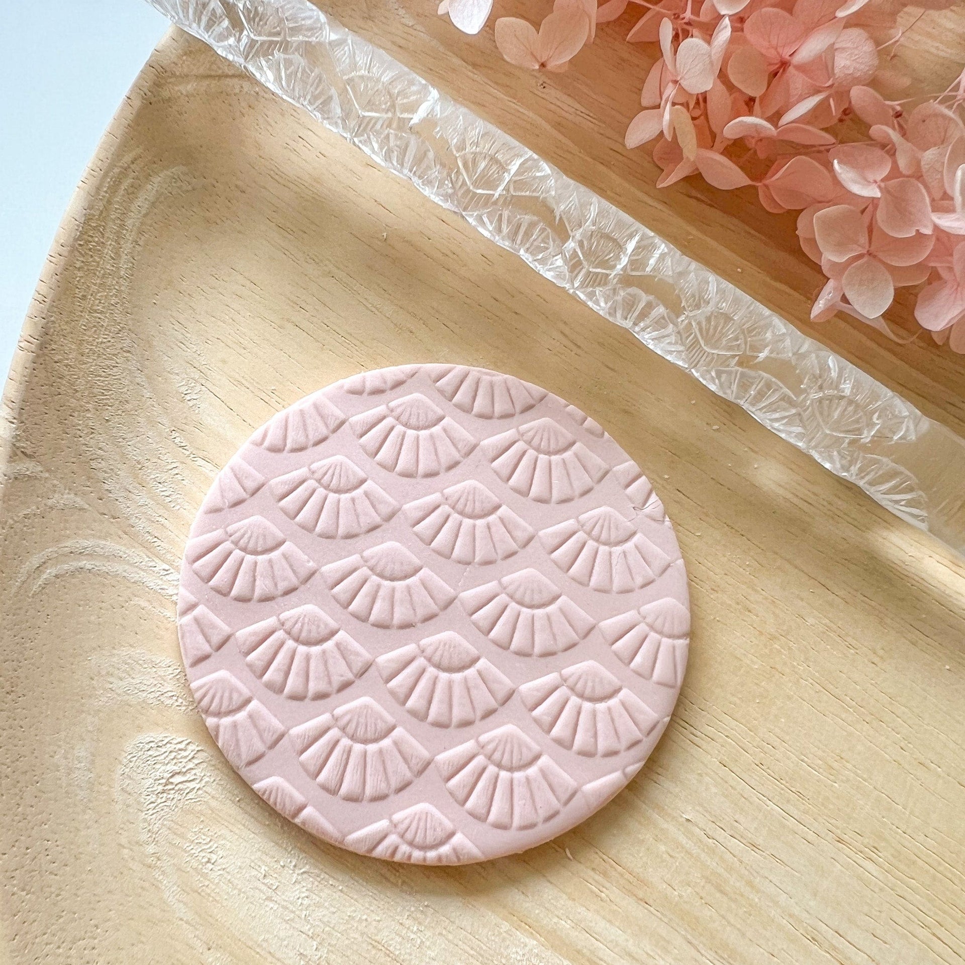 kitandco.com.au Texture Roller Acrylic "Asian Fan" - Acrylic Texture Roller