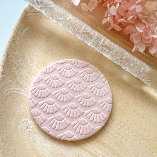 kitandco.com.au Texture Roller Acrylic "Asian Fan" - Acrylic Texture Roller