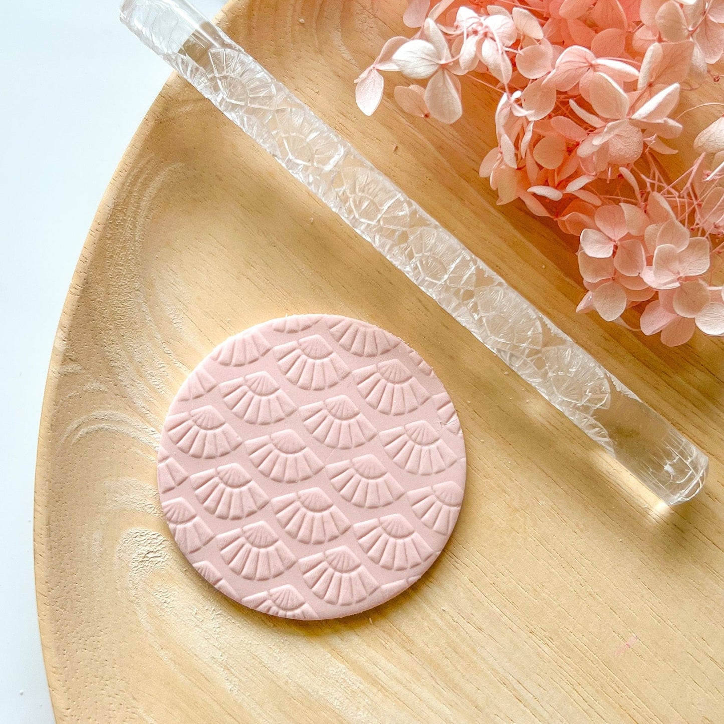 kitandco.com.au Texture Roller Acrylic "Asian Fan" - Acrylic Texture Roller