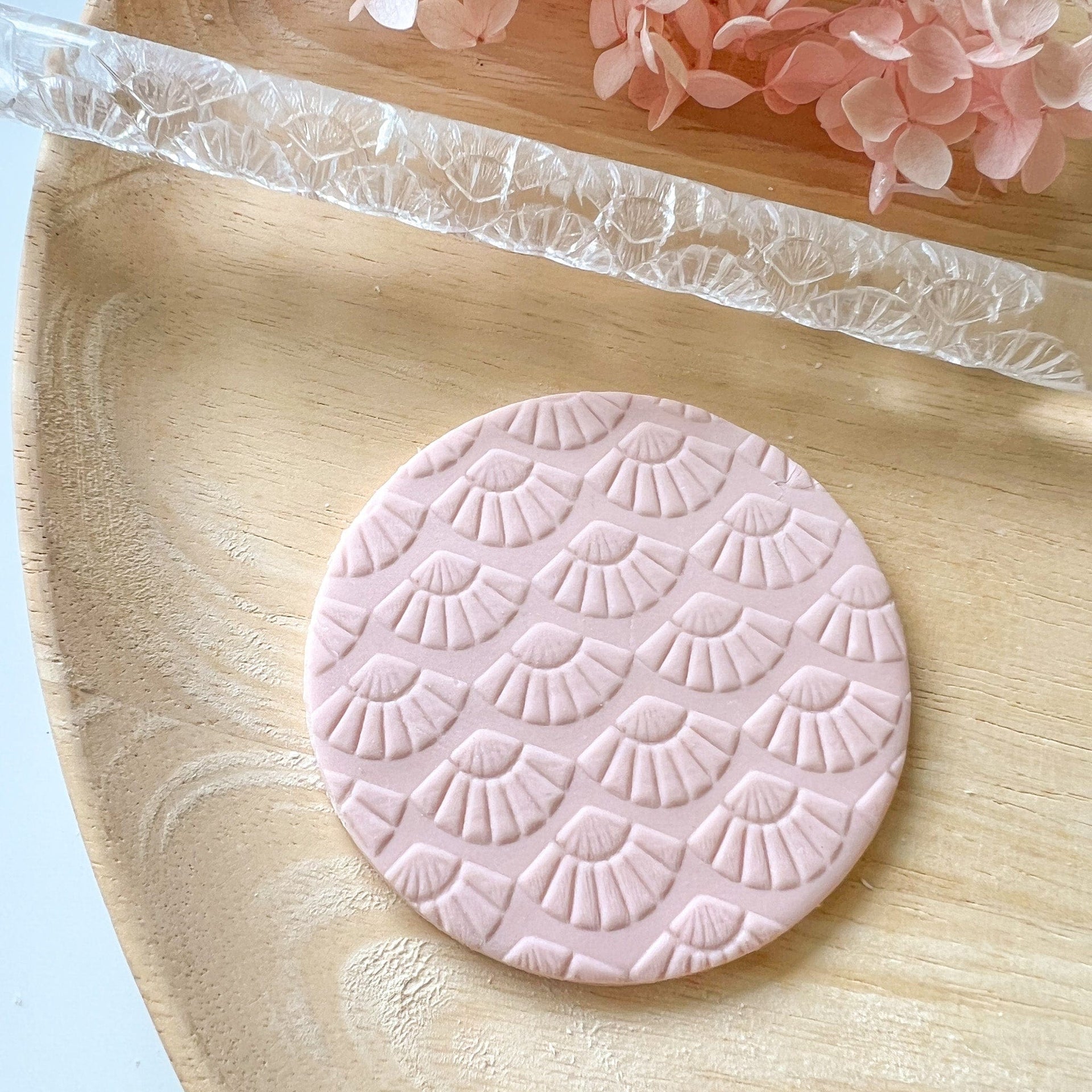 kitandco.com.au Texture Roller Acrylic "Asian Fan" - Acrylic Texture Roller