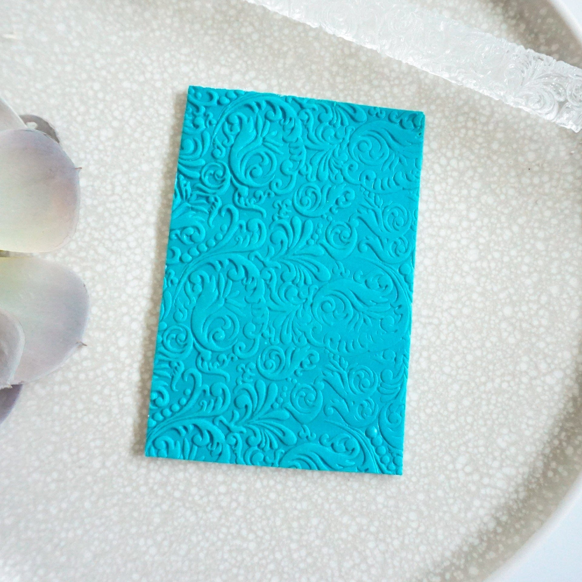 kitandco.com.au Texture Roller Acrylic "Baroque" - Acrylic Texture Roller