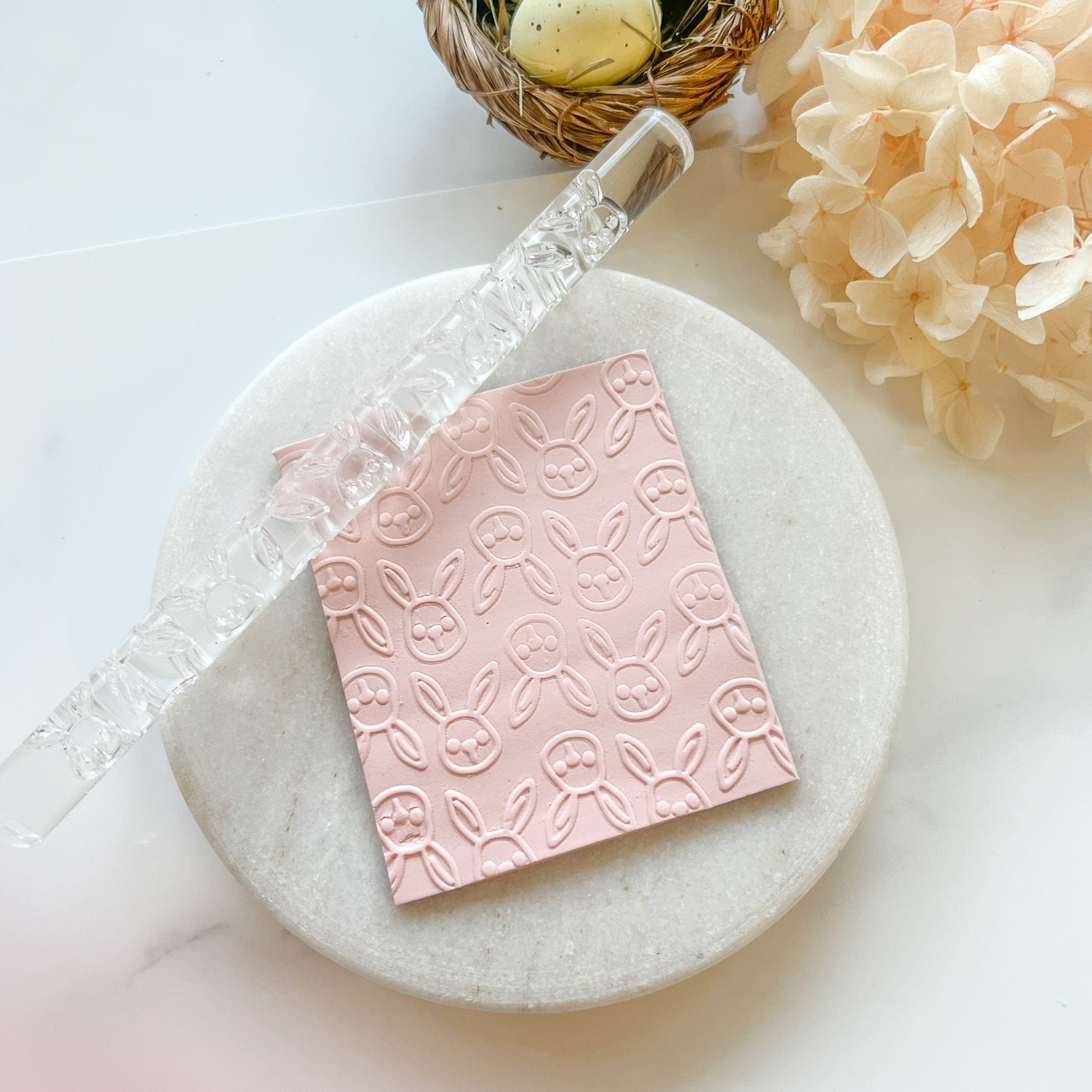 kitandco.com.au Texture Roller Acrylic “Bunny” - Acrylic Texture Roller