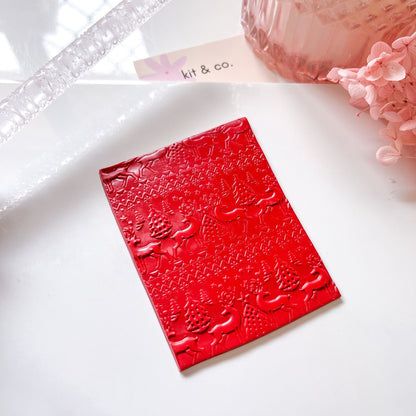 kitandco.com.au Texture Roller Acrylic "Christmas" - Acrylic Texture Roller