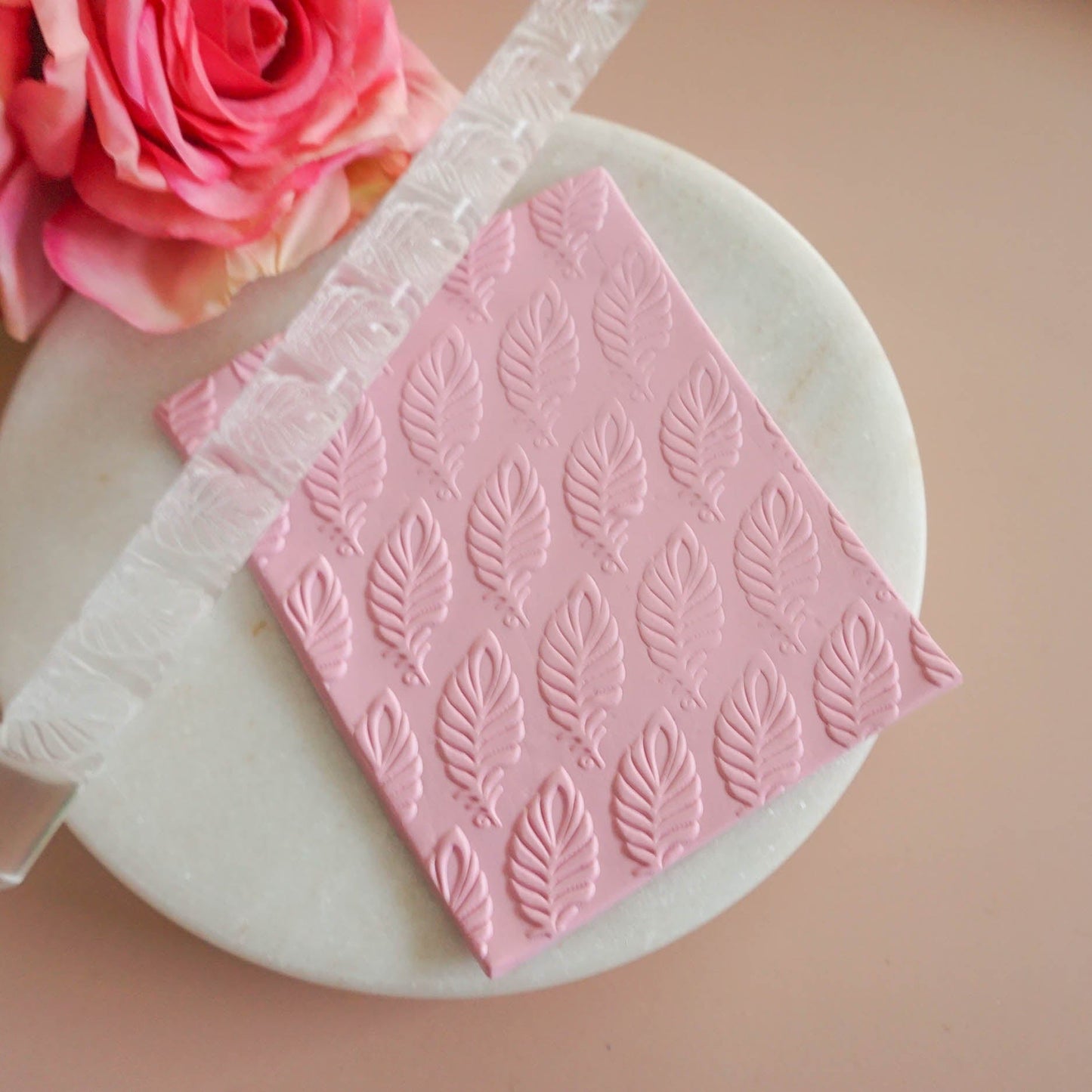 kitandco.com.au Texture Roller Acrylic "Feather" - Acrylic Texture Roller