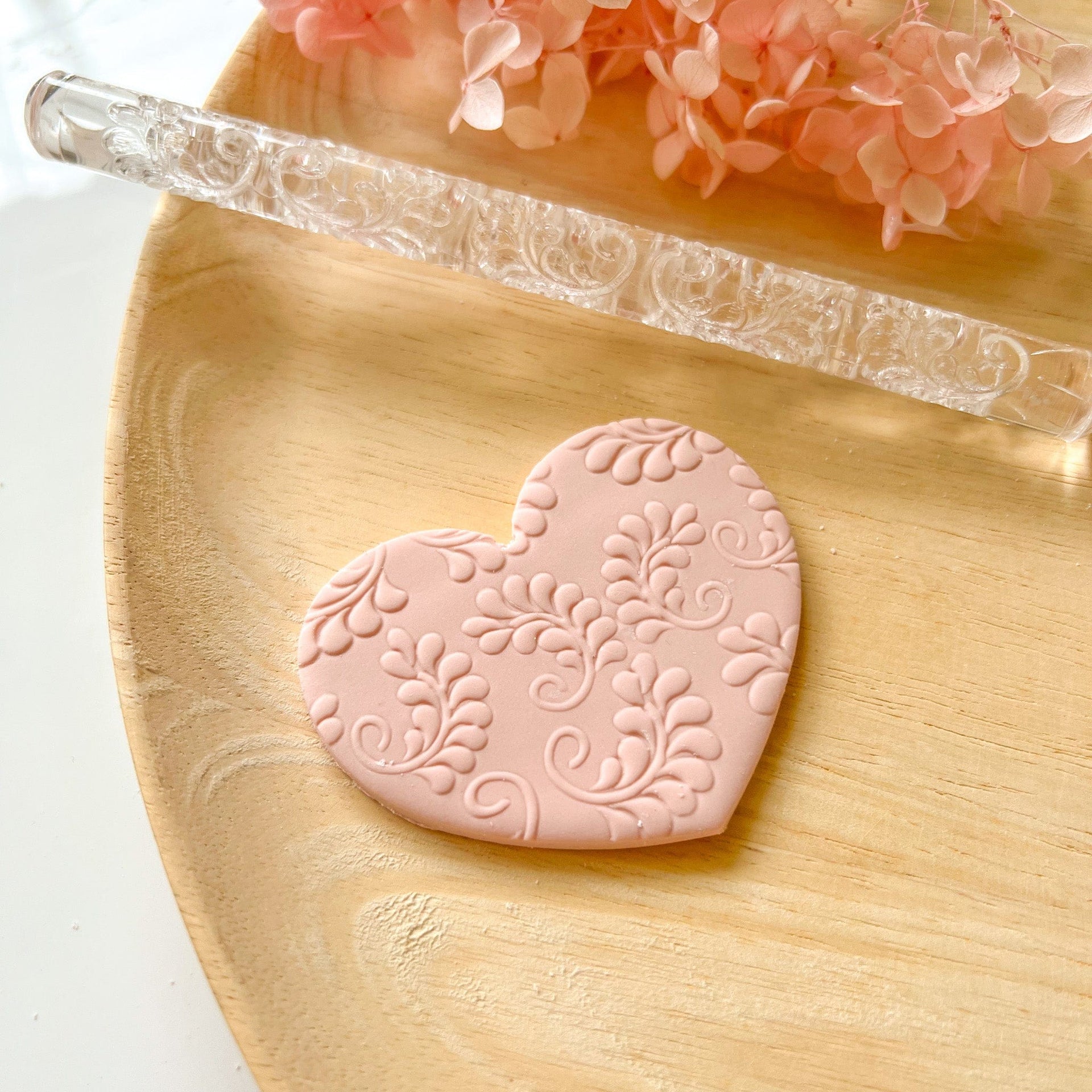 kitandco.com.au Texture Roller Acrylic "Fern" - Acrylic Texture Roller