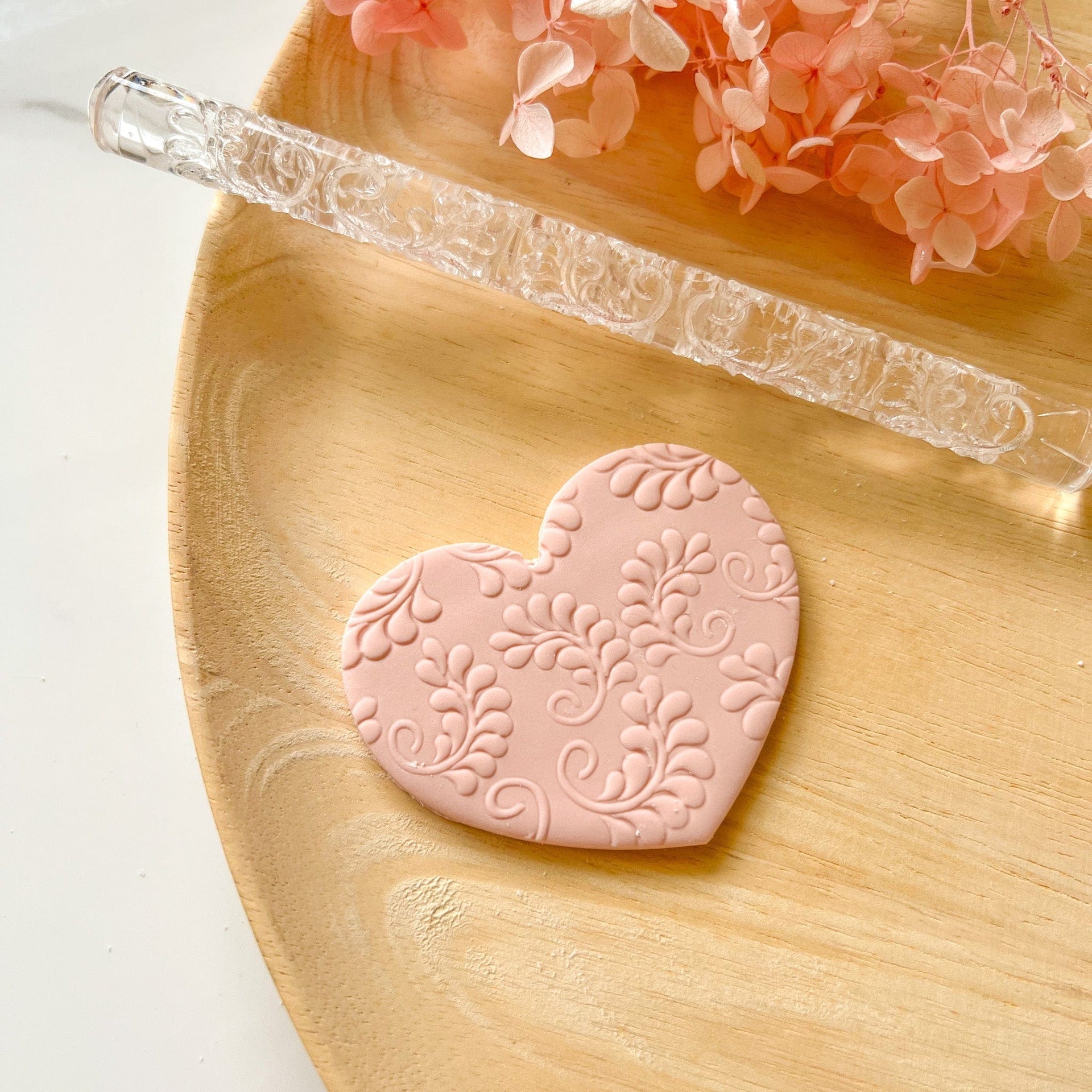 kitandco.com.au Texture Roller Acrylic "Fern" - Acrylic Texture Roller