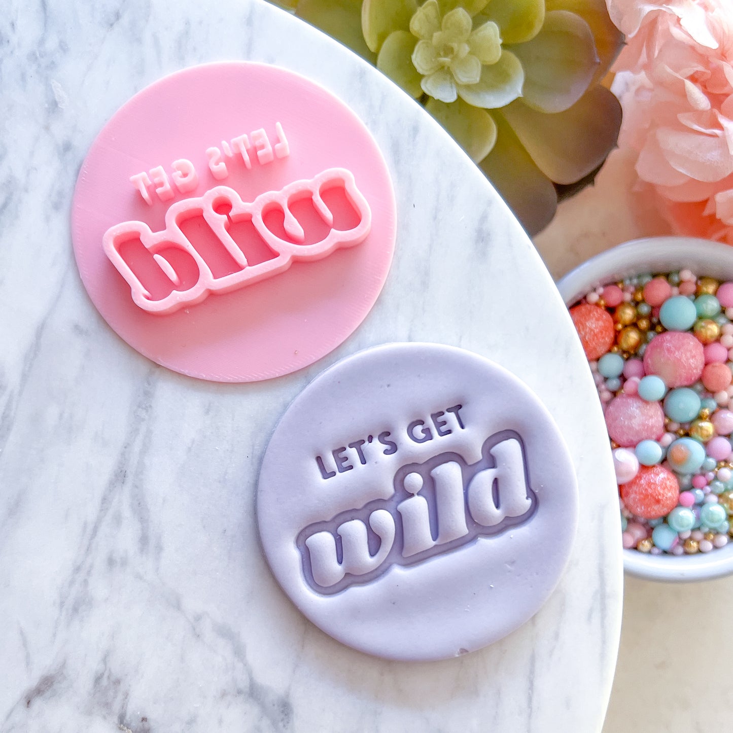 Let's Get Wild Fondant Stamp