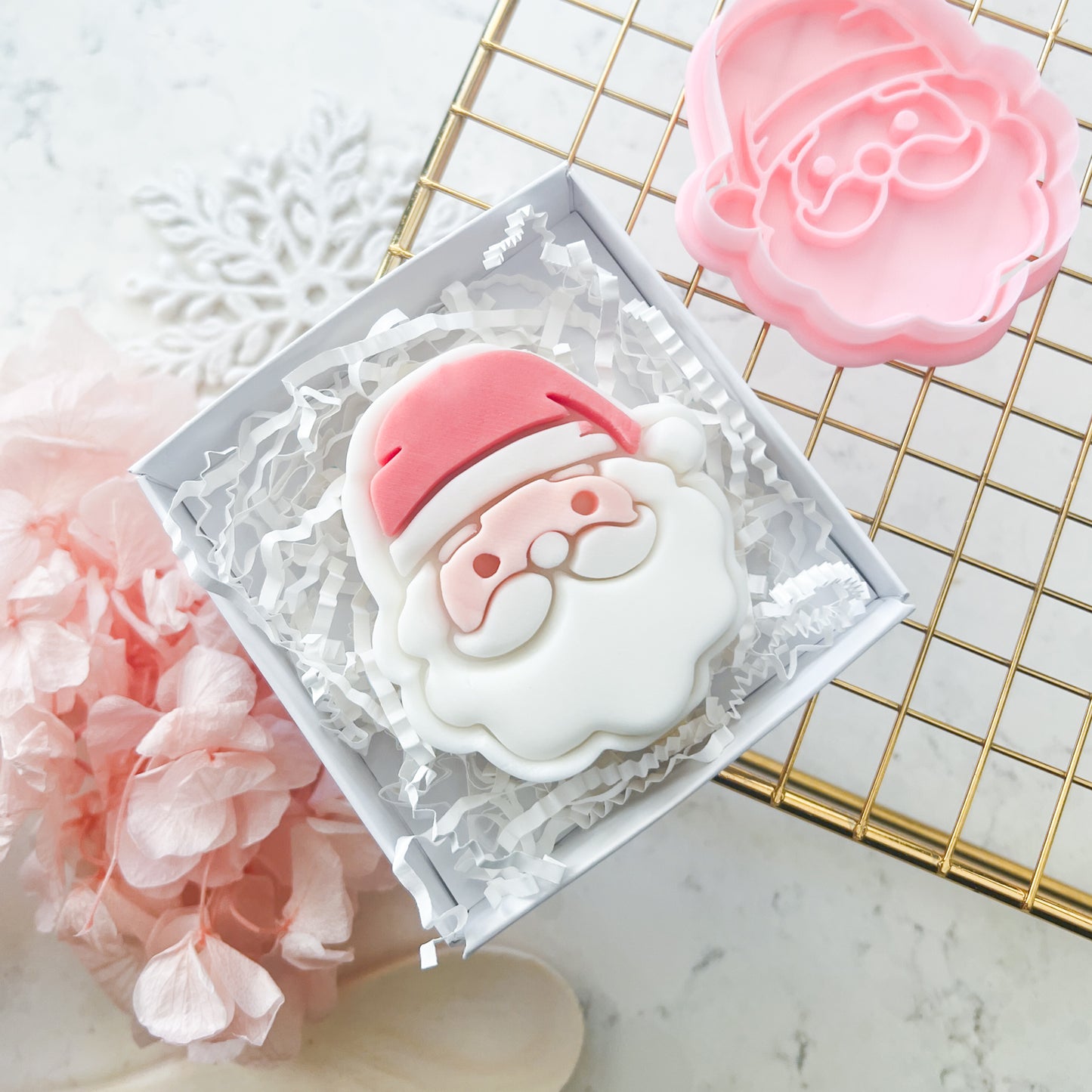 "Cute Santa" Cookie Cutter & Stamp