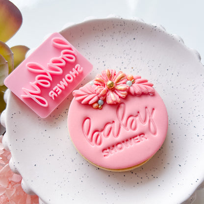 "Baby Shower #2" Fondant Stamp
