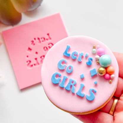 "Let's Go Girls" - Pop Stamp Plate