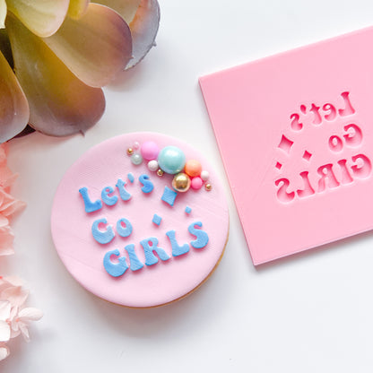 "Let's Go Girls" - Pop Stamp Plate