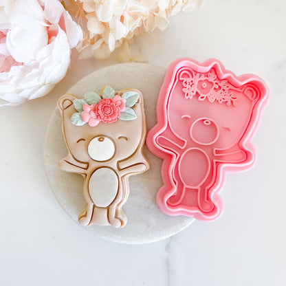 "Dancing Bear”- Cookie Cutter & Stamp