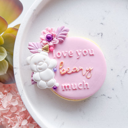"Love you beary much" - Pop Stamp Plate